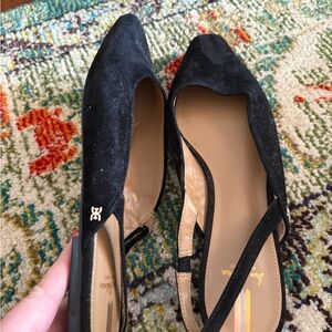 Black Slingback Flats- Sam Edelman- never worn